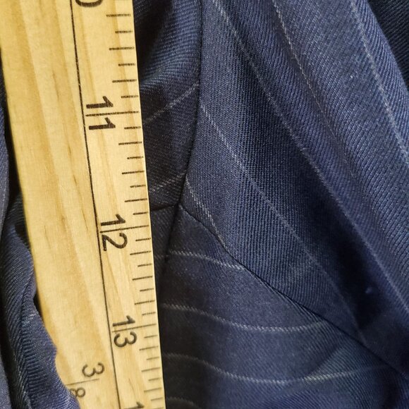 Jos. A. Bank Suit Mens 48R 43x28 Navy Blue Pinstriped Wool Reserve Two Piece - Picture 14 of 16
